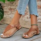 Sandalias planas con tiras triangulares